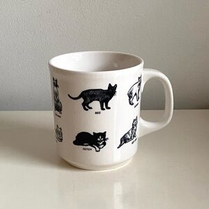 Fishs Eddy Cat-Themed Ceramic Mug